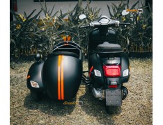 Sidecar Kit Matte Black with Orange Stripe Edition